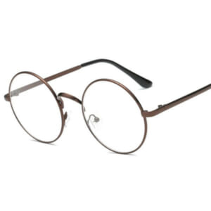 ラウンドクリアグラス:ブラック:フリー